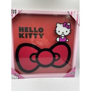 Brand New Hello Kitty Wall Art Framed Picture 16x16